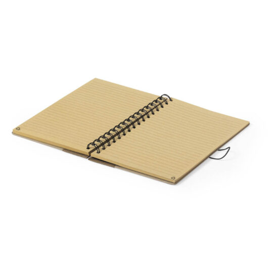Caderno de argolas A5 pautado de papel reciclado