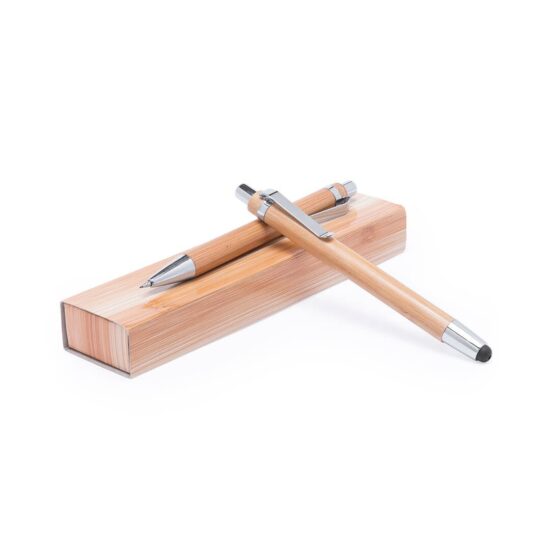 Conjunto de caneta e lapiseira de bambu