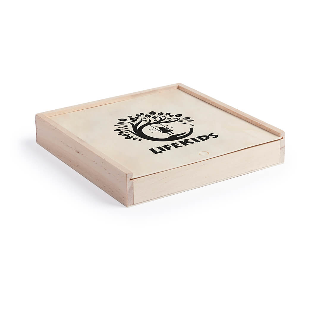 Conjunto de jogos de tabuleiro de madeira personalizável