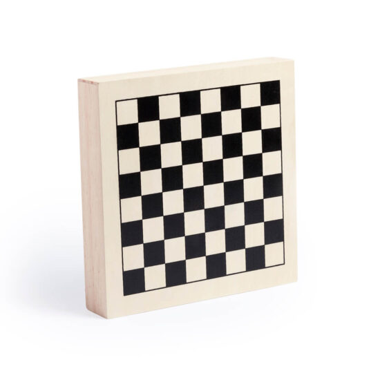 Conjunto de jogos de tabuleiro de madeira