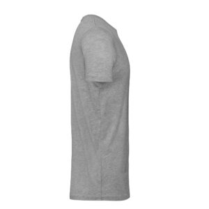 lateral de t-shirt de algodão orgânico de homem cinzenta clara