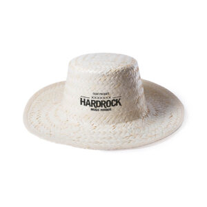 chapéu de palha branco personalizado