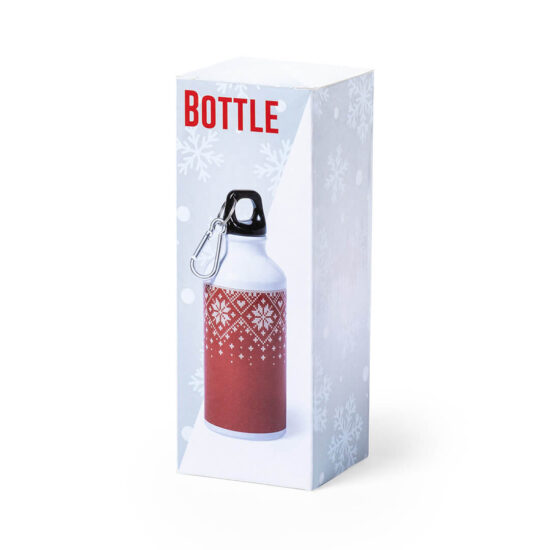 caixa de garrafa de alumínio natalícia