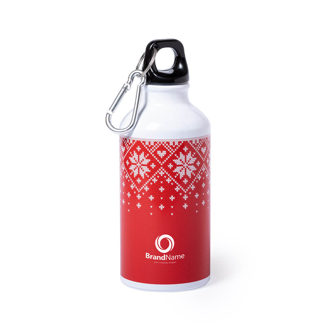 garrafa de alumínio natalícia personalizada