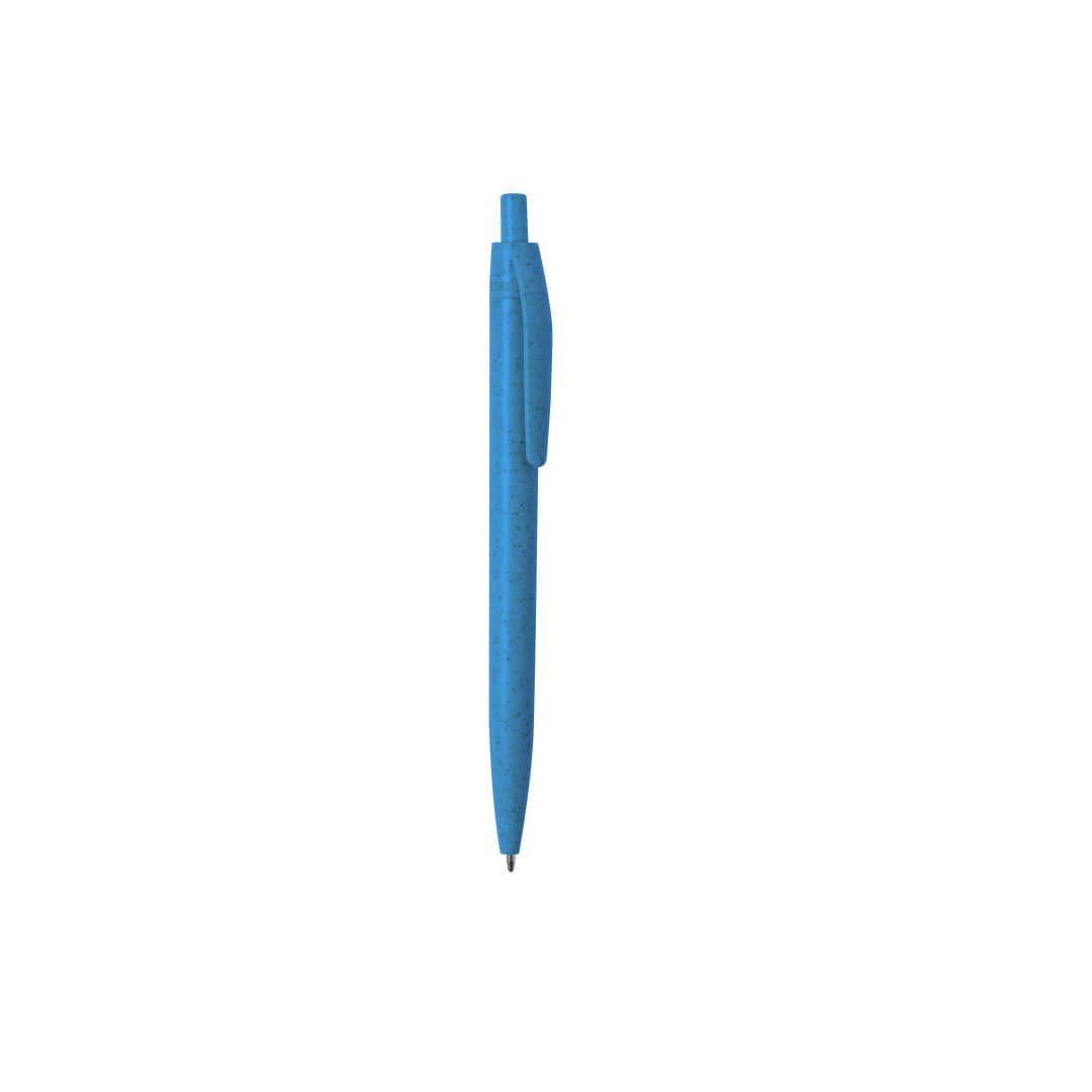 caneta de palha de trigo azul