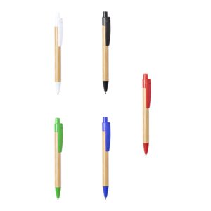 cores de canetas de bambu e pla