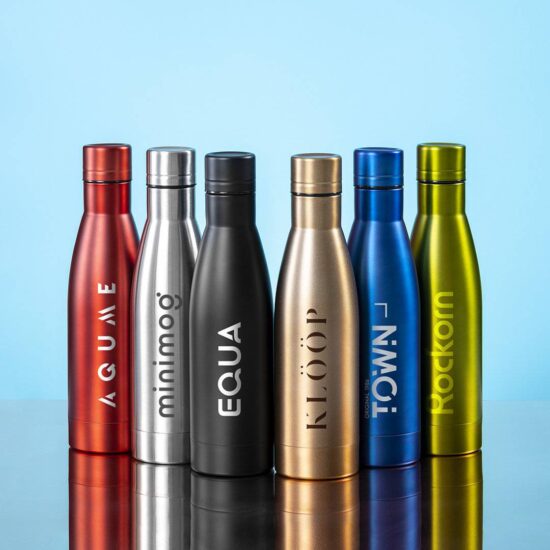 cores de garrafas térmicas de aço inoxidável personalizadas