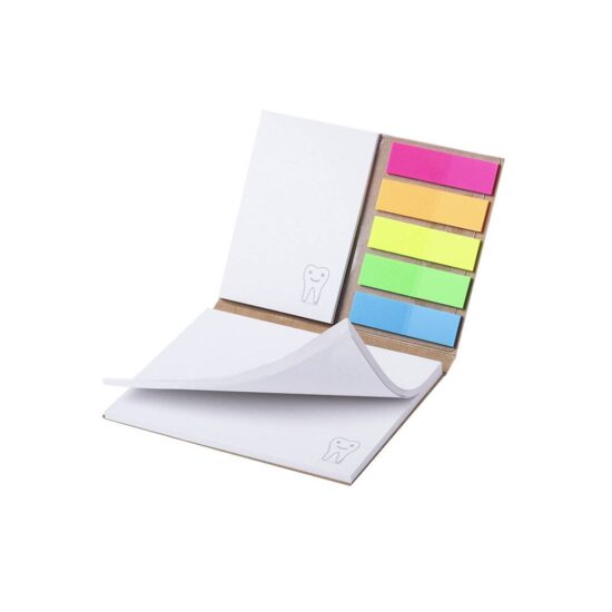 bloco de notas adesivas coloridas personalizado