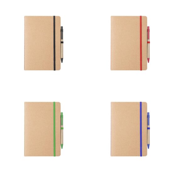 cores de cadernos a5 com capas de cartão reciclado