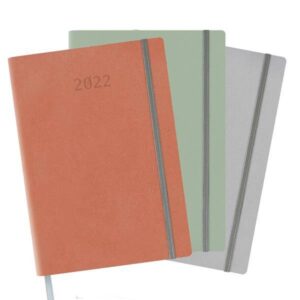 cores de agendas 2022 de formato a5 em papel reciclado