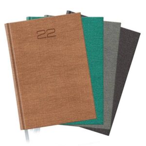 cores de agendas 2022 de formato a5 de papel tingido