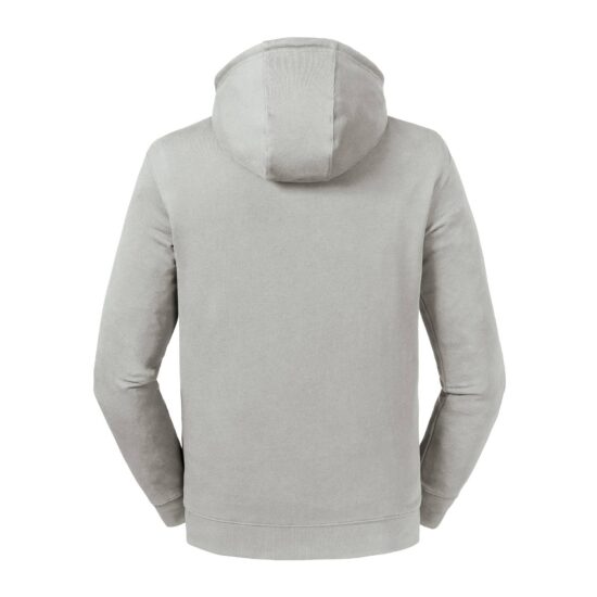 costas de sweatshirt de algodão orgânico cinzenta clara