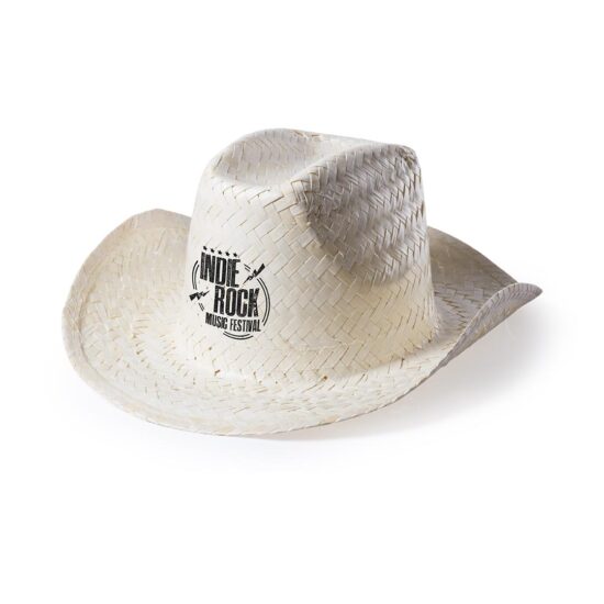 chapéu de palha com abas dobradas personalizado