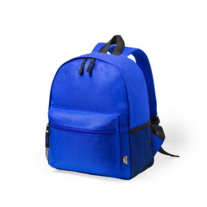 mochila de rpet (poliéster reciclado) azul