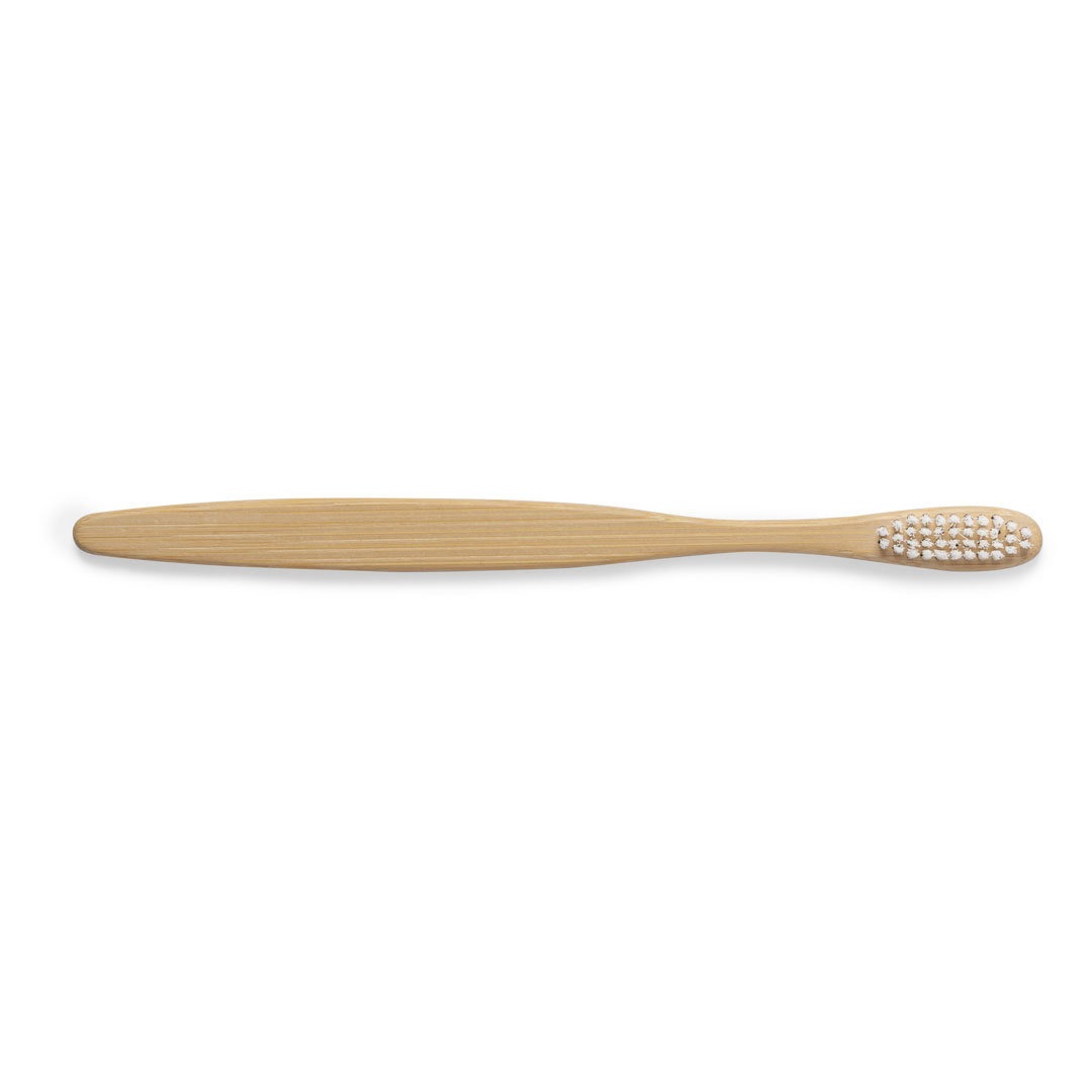 escova de dentes de bambu escovado