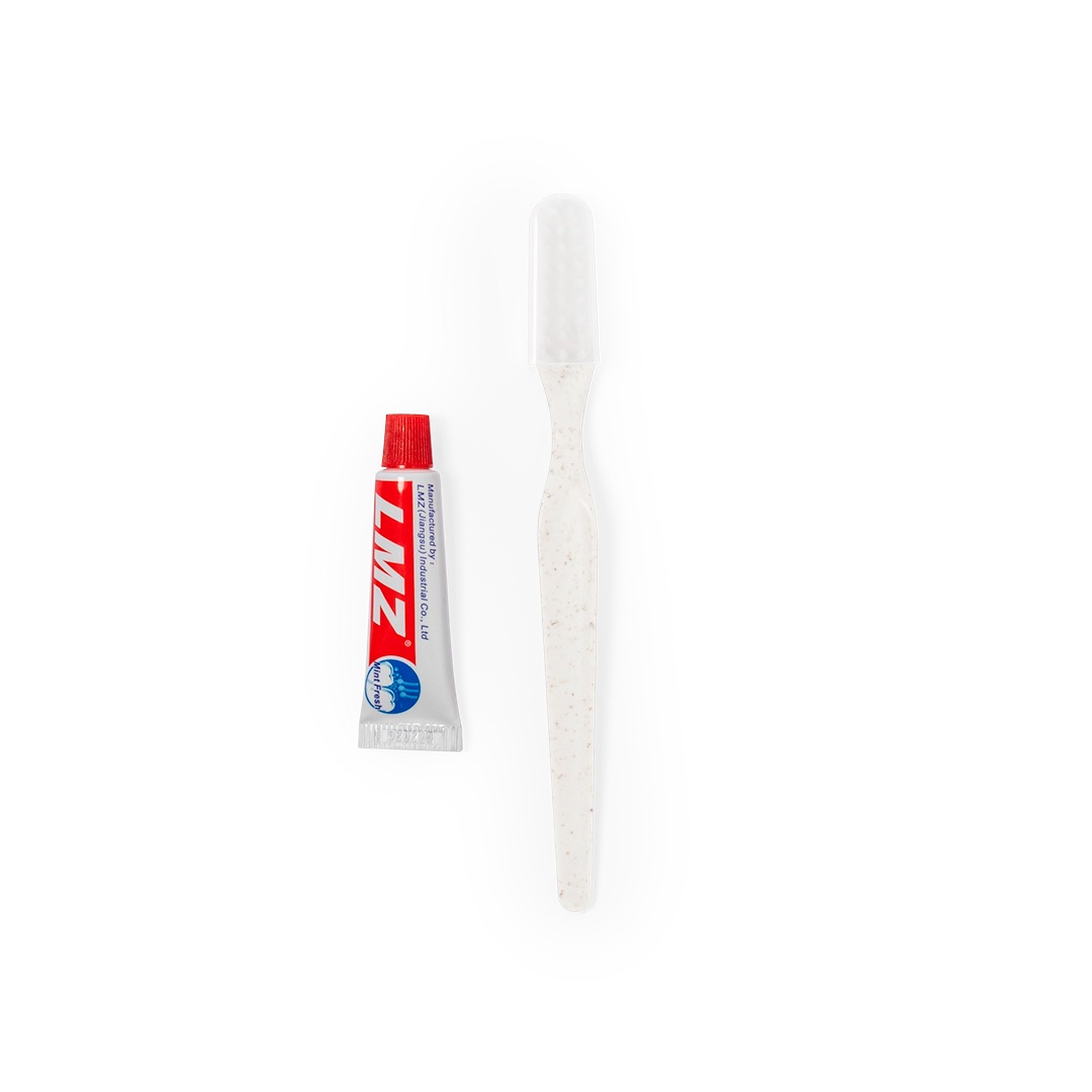 Set de escova de dentes com pasta