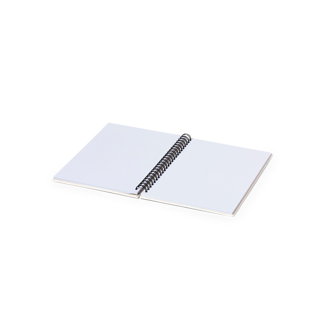 Caderno A5 personalizável de cartão reciclado 80 folhas
