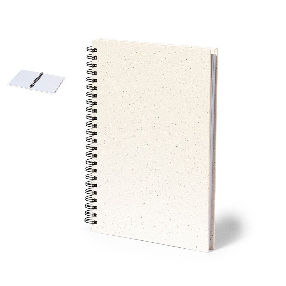 Caderno A5 personalizável de cartão reciclado