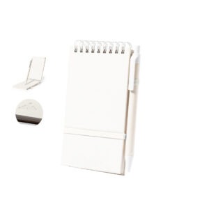 Caderno com capas duras personalizáveis de caixa de leite reciclável