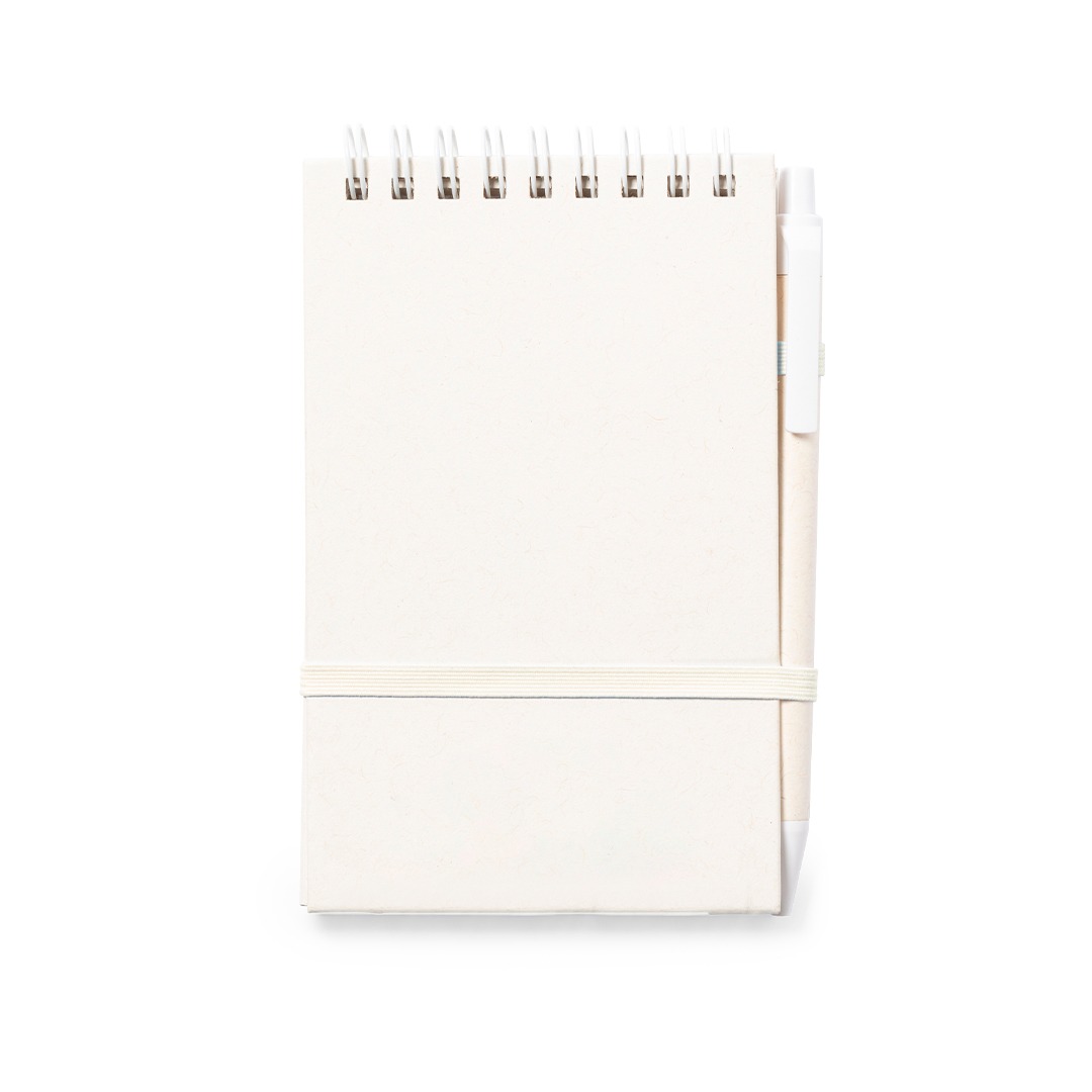 Caderno com capas duras personalizáveis de caixa de leite reciclável com elástico para fecho