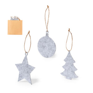 Conjunto de enfeites para natal em feltro RPET