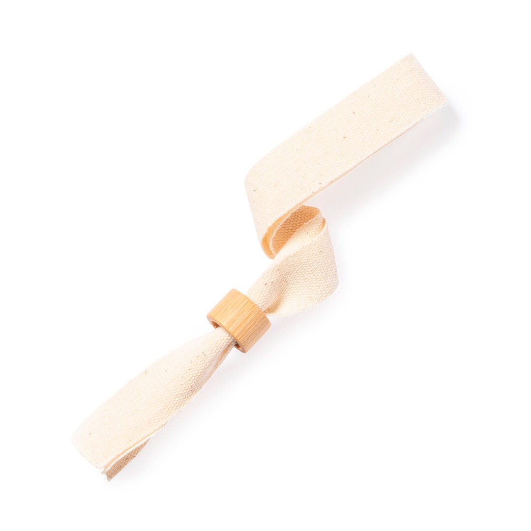 Pulseira personalizável de algodão fecho de segurança feito de bambu