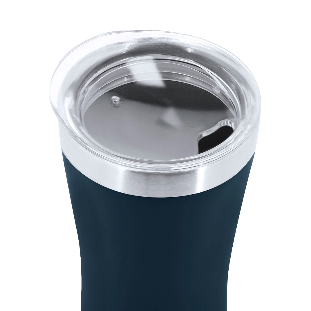 Copo térmico personalizável de aço inox reciclado tampa