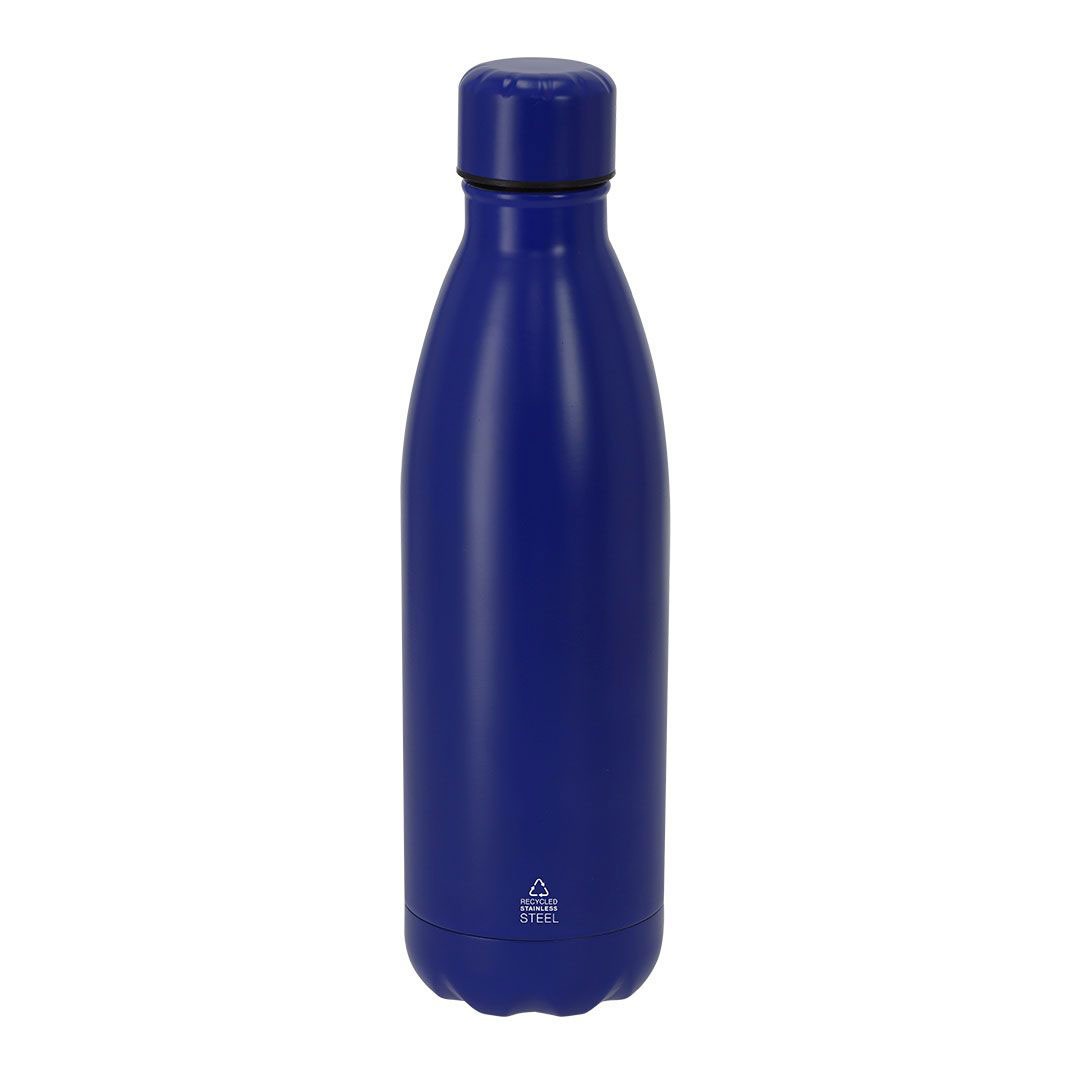 Garrafa personalizável de aço inoxidável azul