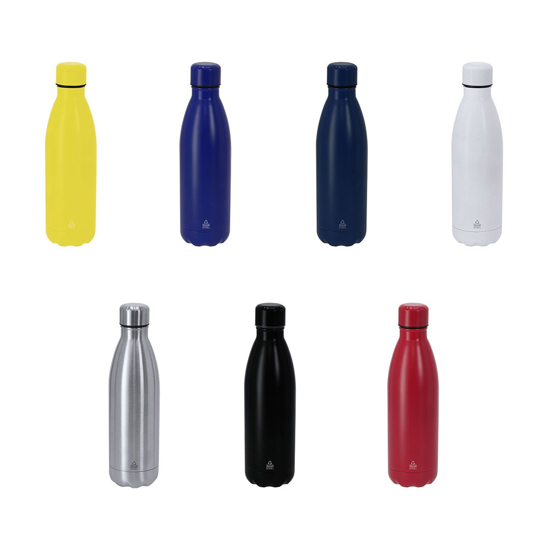 Garrafa personalizável de aço inoxidável cores diversas