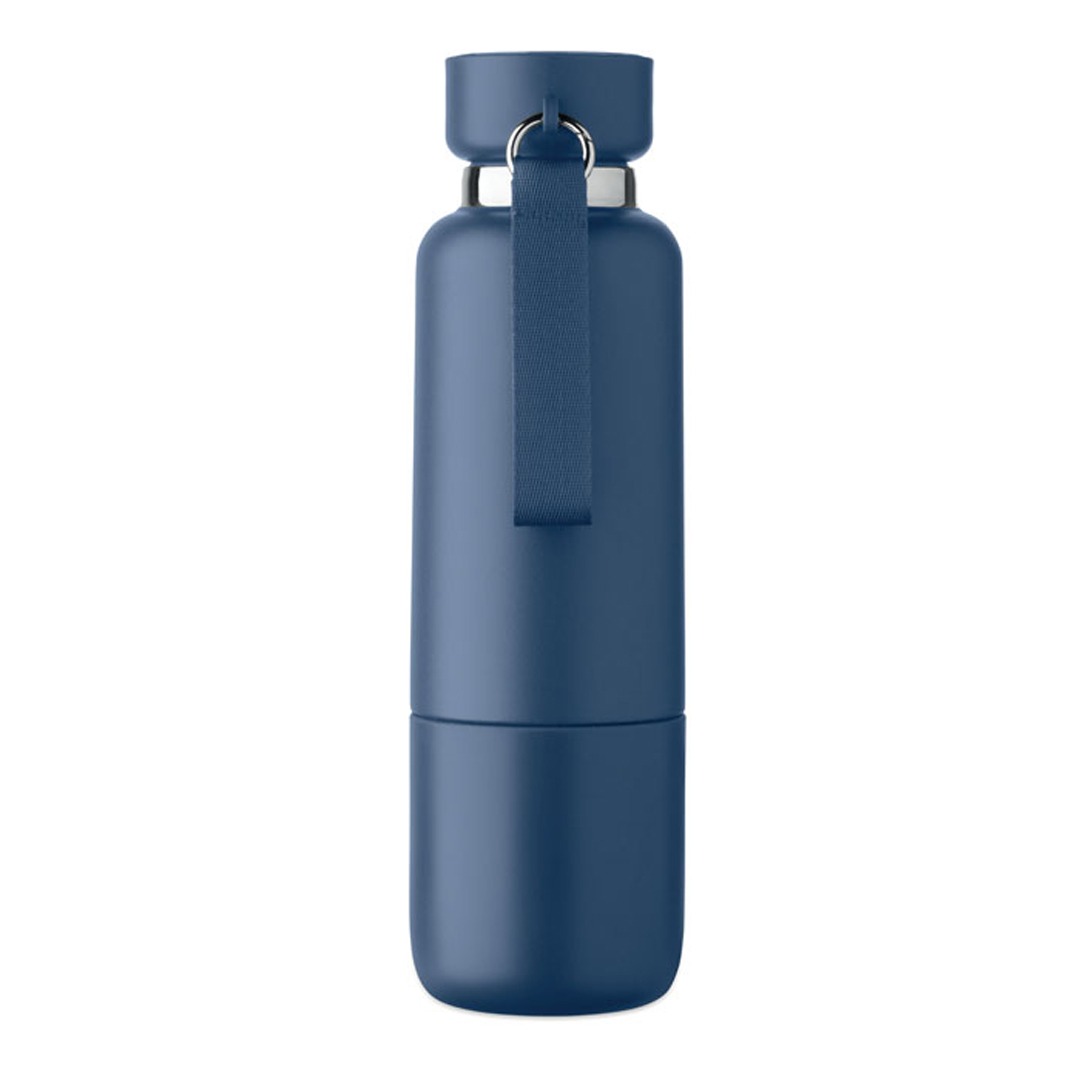 Garrafa personalizável de aço inox reciclado com capacidade de 500ml