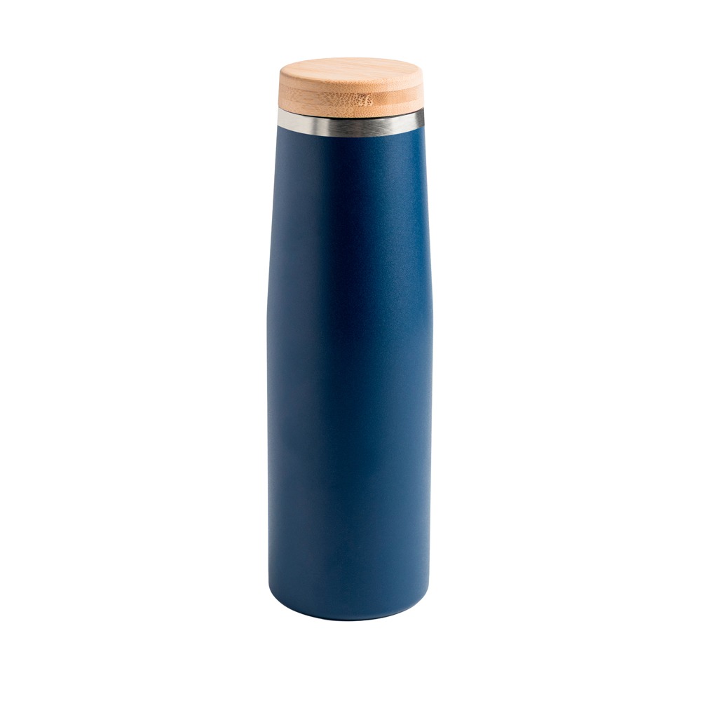 Garrafa de Aço Inox e Bambu Fluorite