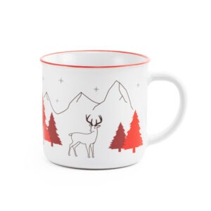Caneca de cerâmica personalizável natalicia