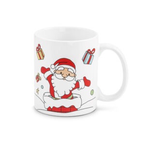 Caneca personalizável de cerâmica de natal