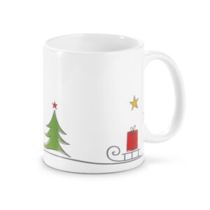 Caneca personalizável de cerâmica natalicia